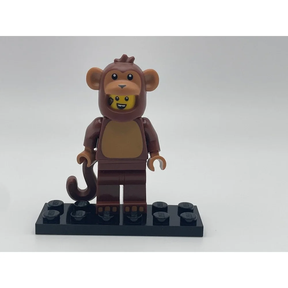 LEGO Series 7 Monkey Suit Guy Minifigure 8831 CMF Brown Animal Costume Figure